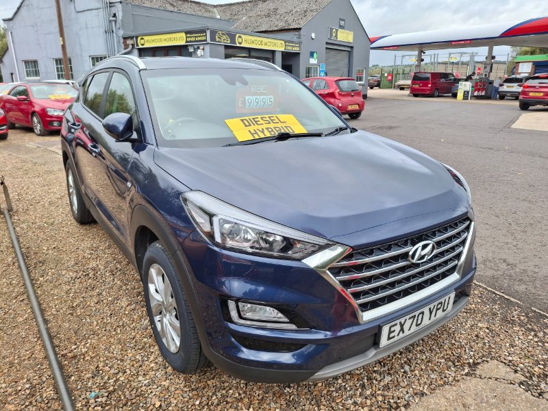 Blue Hyundai Tucson 1.6 CRDi MHEV SE Nav SUV 5dr Diesel Hybrid Manual Euro 6 s/s 115 ps