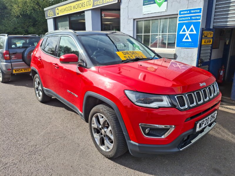 Red Jeep Compass 2.0 MultiJetII Limited SUV 5dr Diesel Manual 4WD Euro 6 s/s 140 ps
