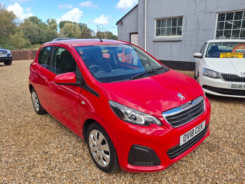 Red Peugeot 108 1.0 Active Hatchback 5dr Petrol Manual Euro 6 68 ps